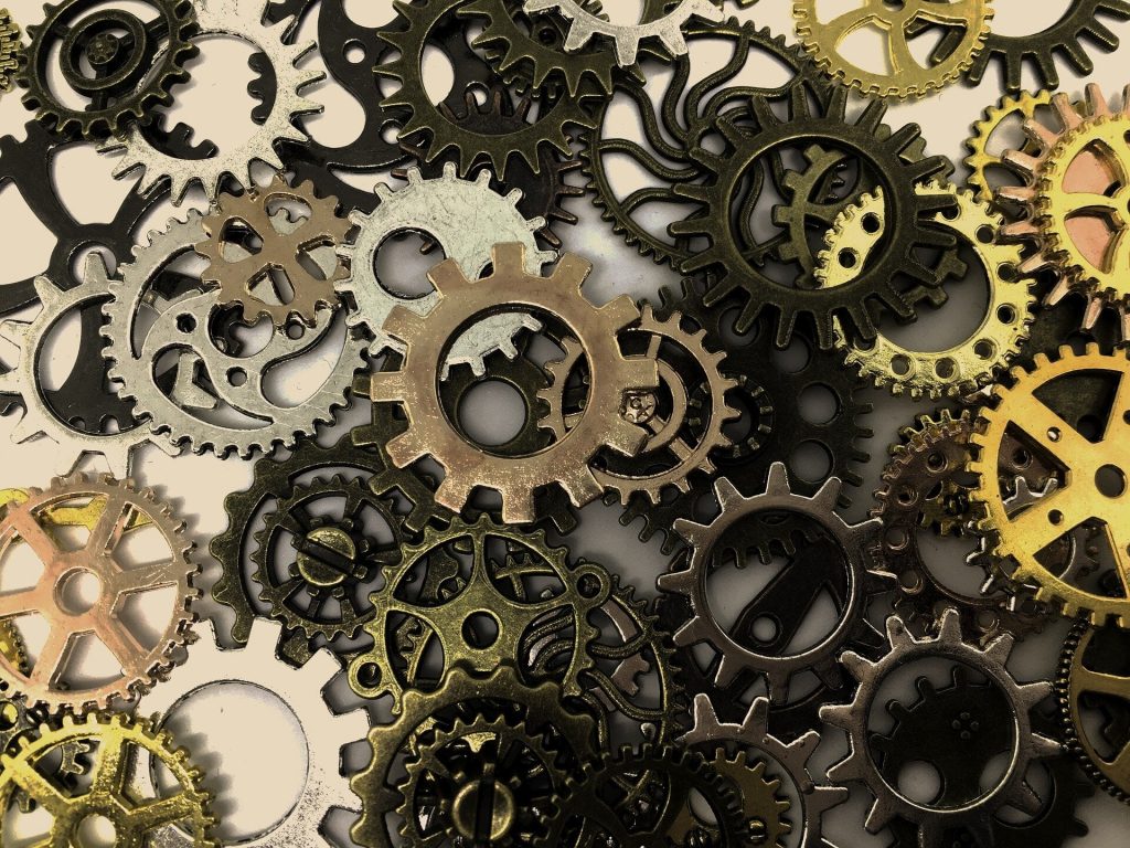 Lots of cogs overlapping